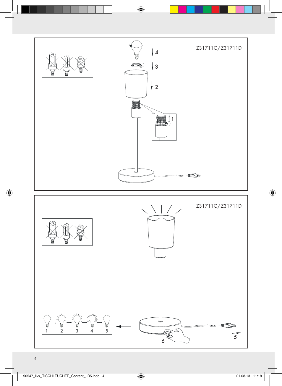 Livarno Z31711..-BS User Manual | Page 4 / 17