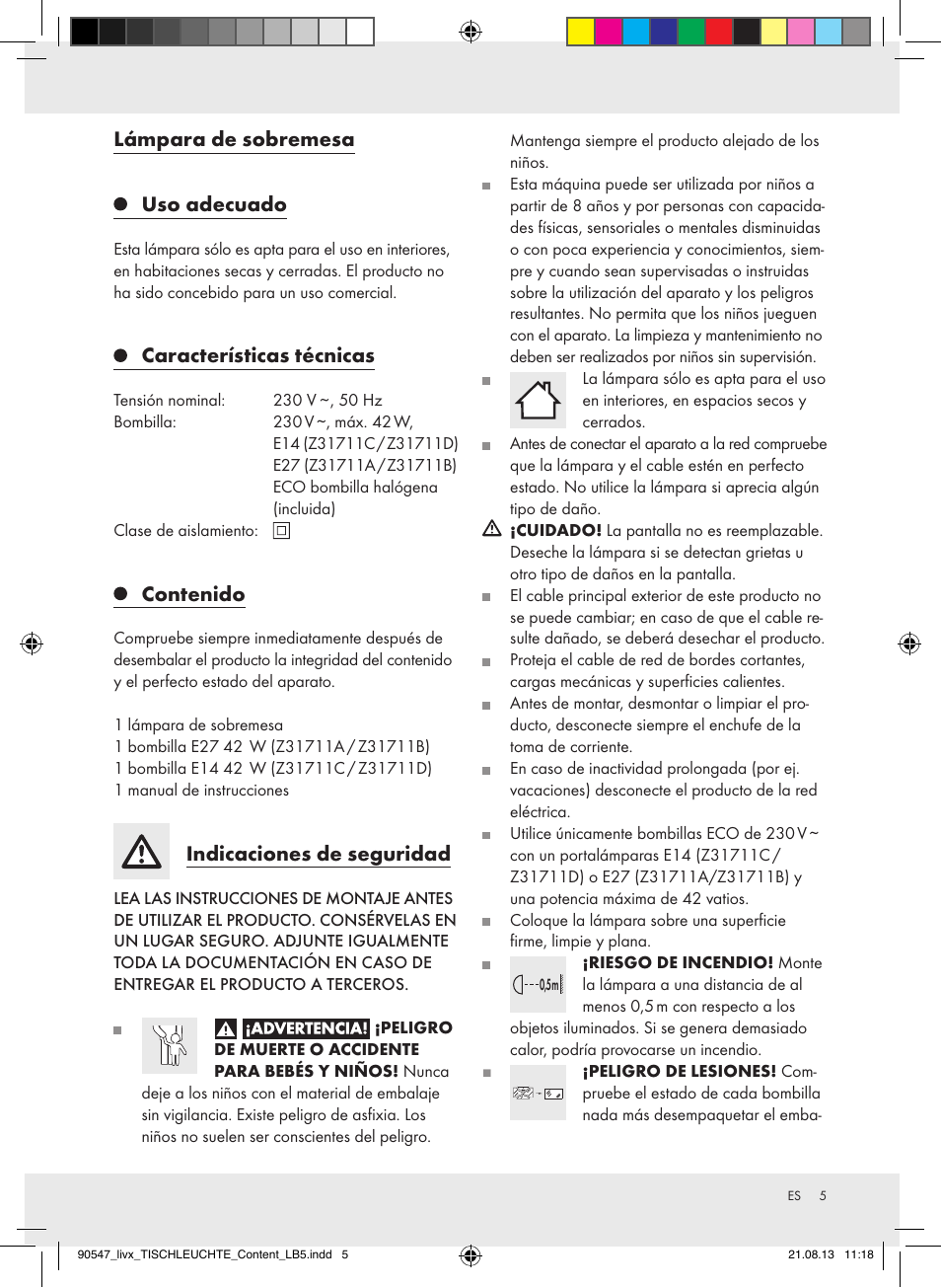 Livarno Z31711..-BS User Manual | Page 5 / 17