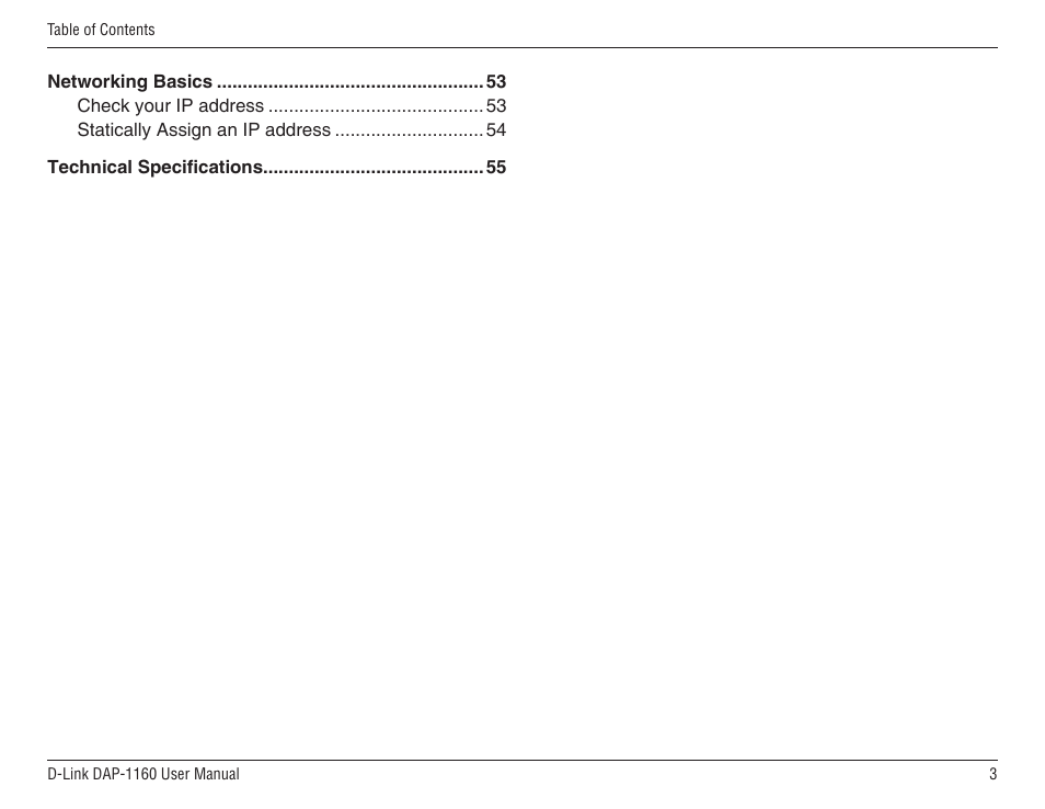 D-Link DAP-1160 User Manual | Page 3 / 59