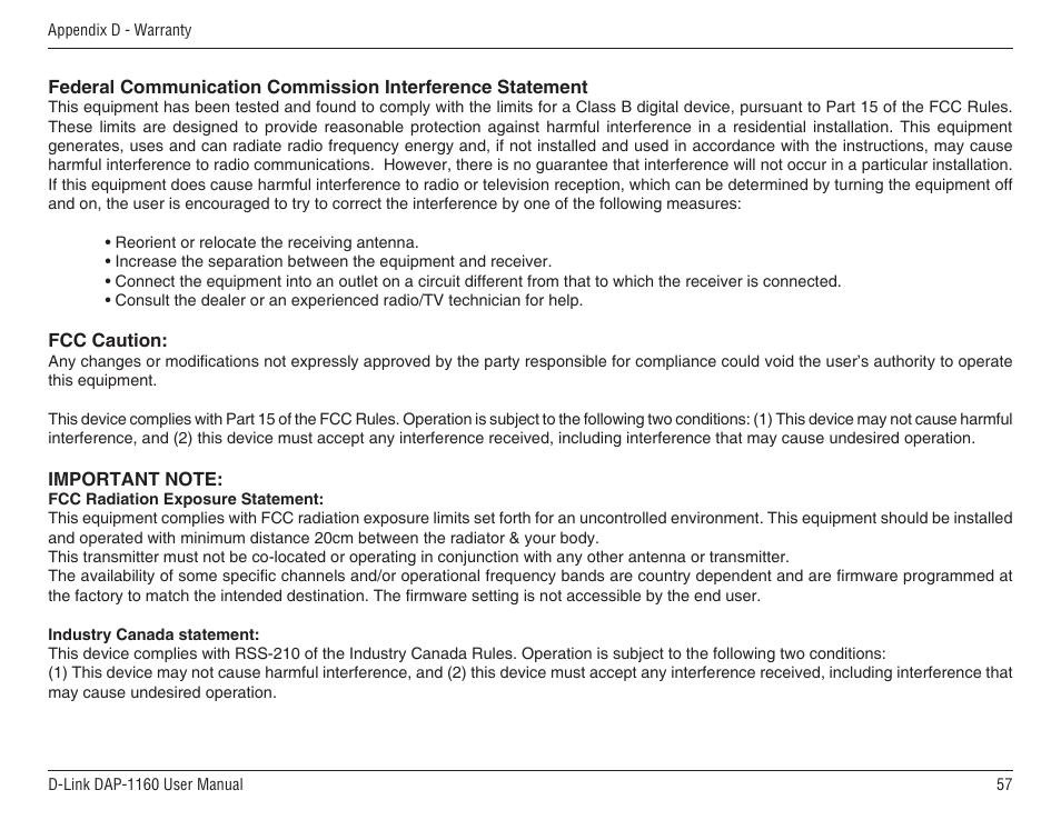 D-Link DAP-1160 User Manual | Page 57 / 59