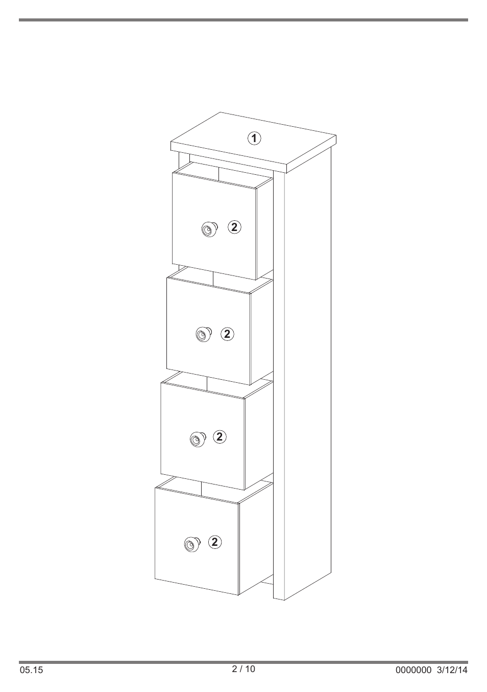 Livarno DRAWER SET User Manual | Page 2 / 10