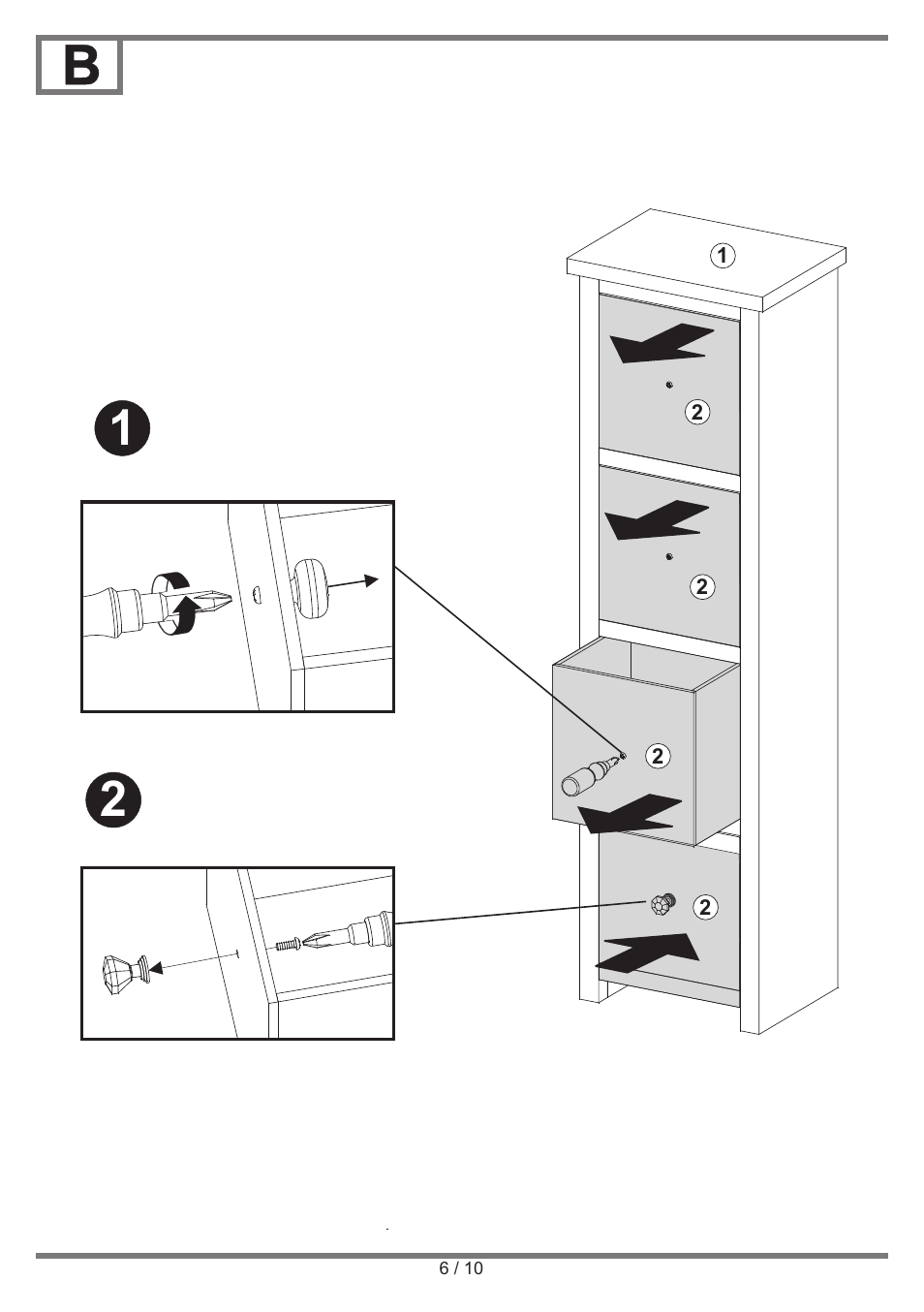 Livarno DRAWER SET User Manual | Page 6 / 10