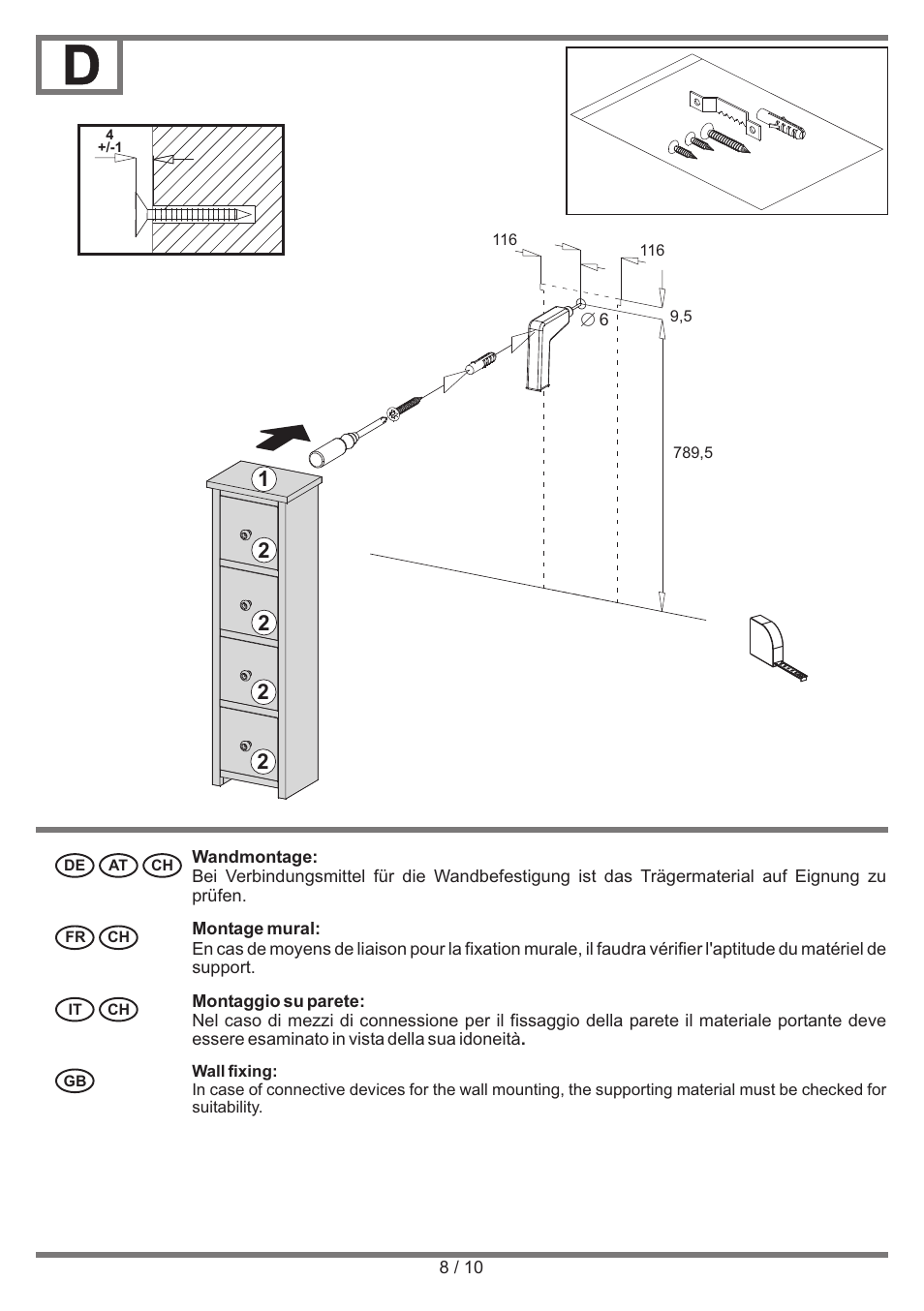 Livarno DRAWER SET User Manual | Page 8 / 10