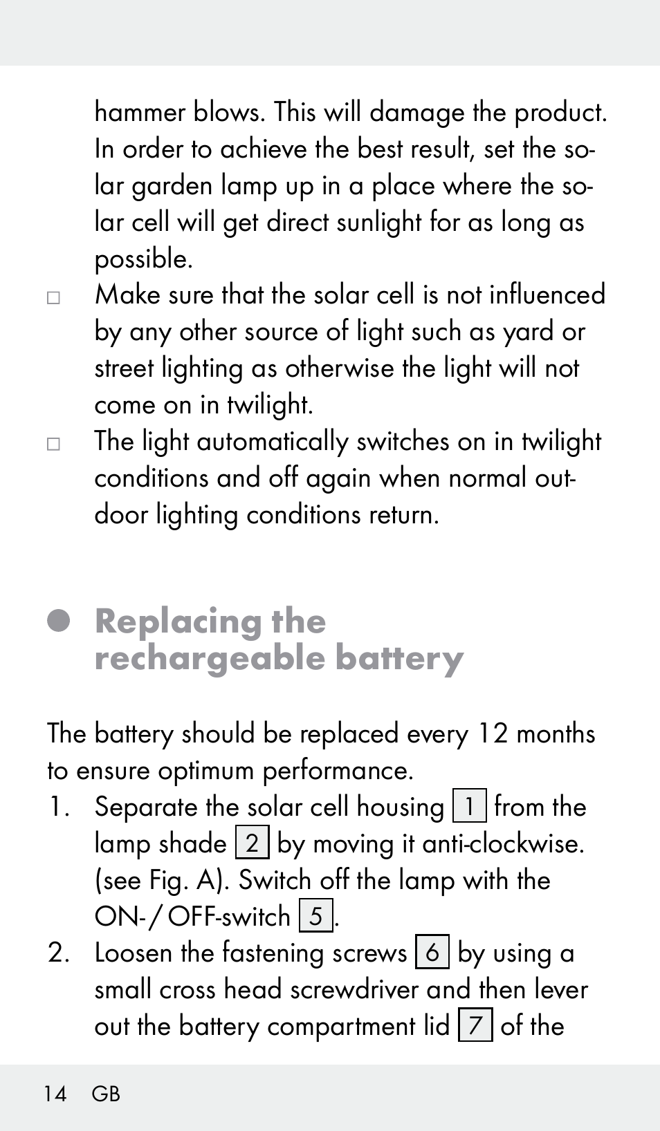 Replacing the rechargeable battery | Livarno Z31390 User Manual | Page 14 / 62