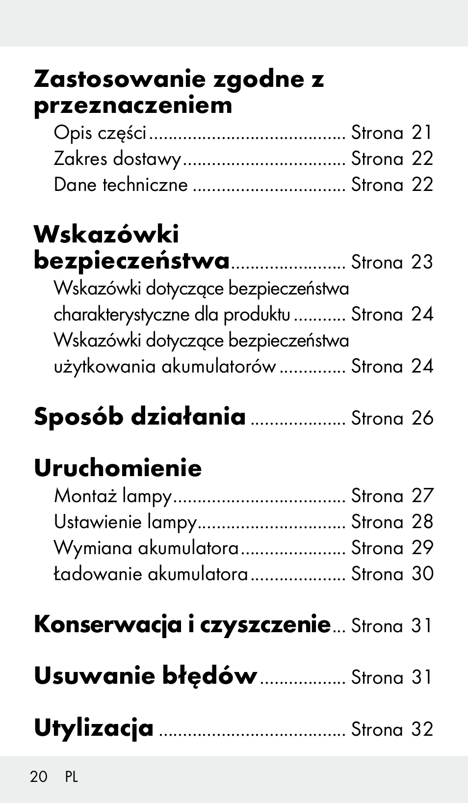 Livarno Z31390 User Manual | Page 20 / 62