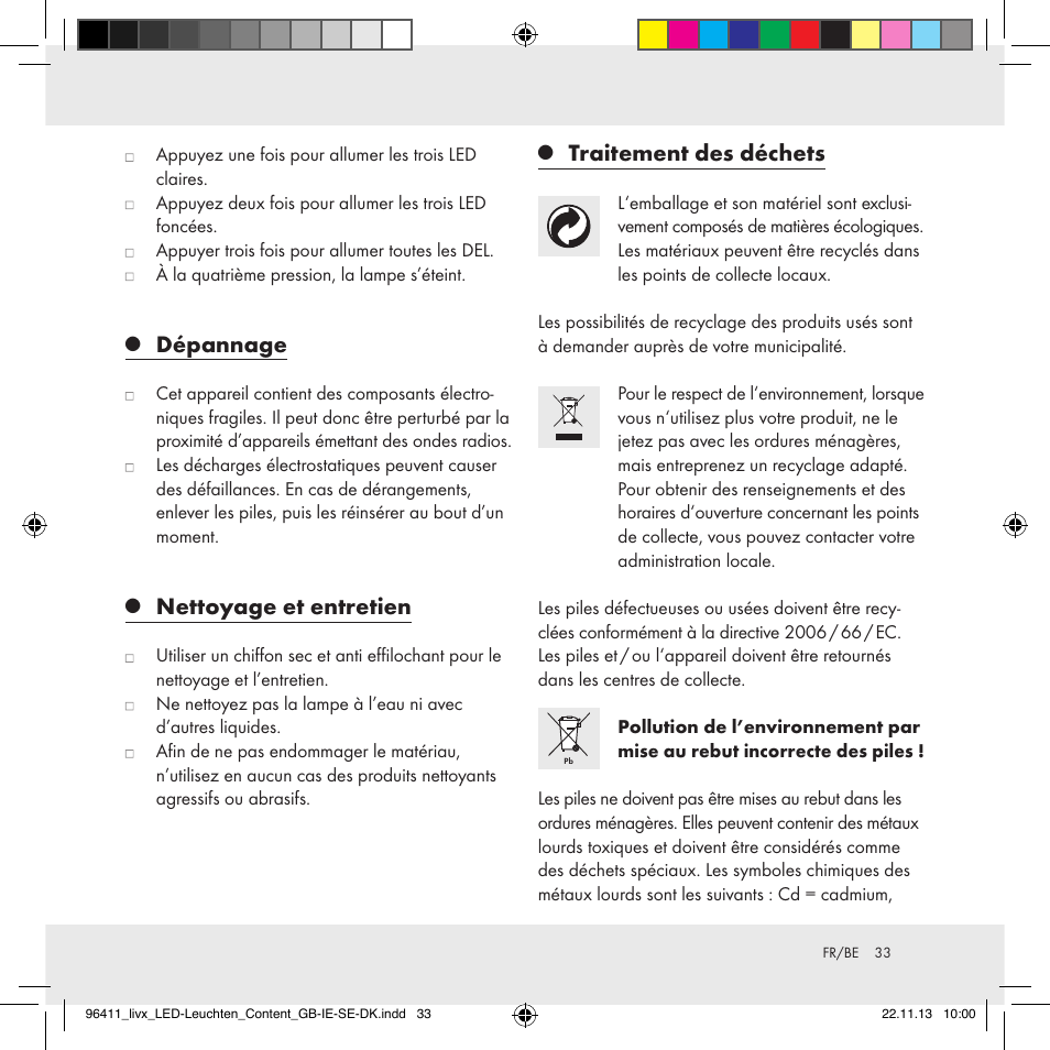 Dépannage, Nettoyage et entretien, Traitement des déchets | Livarno Z31124A/Z31124B User Manual | Page 33 / 47