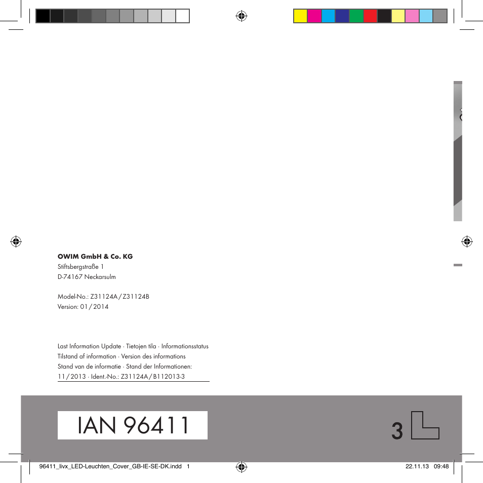 Livarno Z31124A/Z31124B User Manual | Page 47 / 47