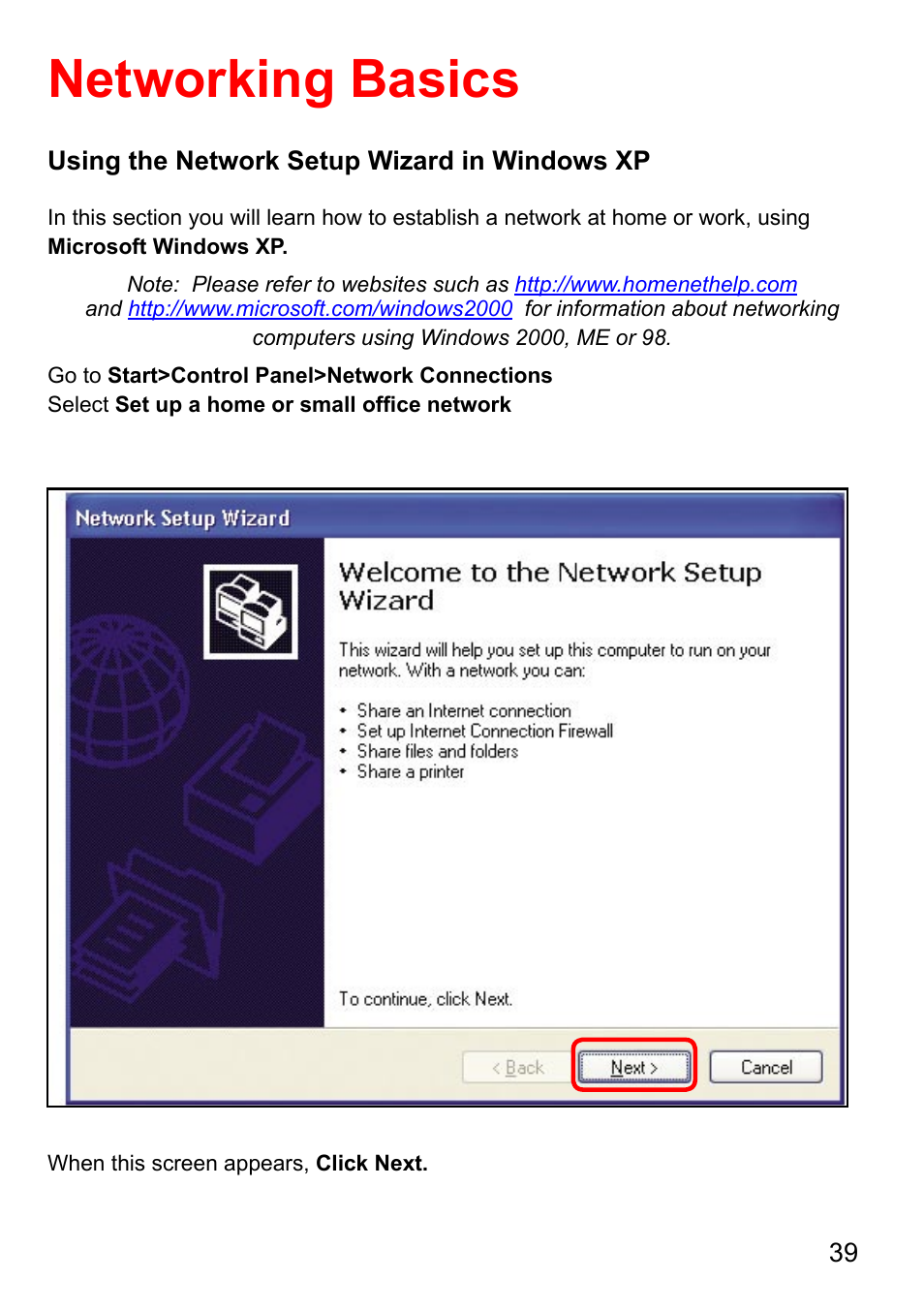 Networking basics | D-Link AirPlus DI-524 User Manual | Page 39 / 95