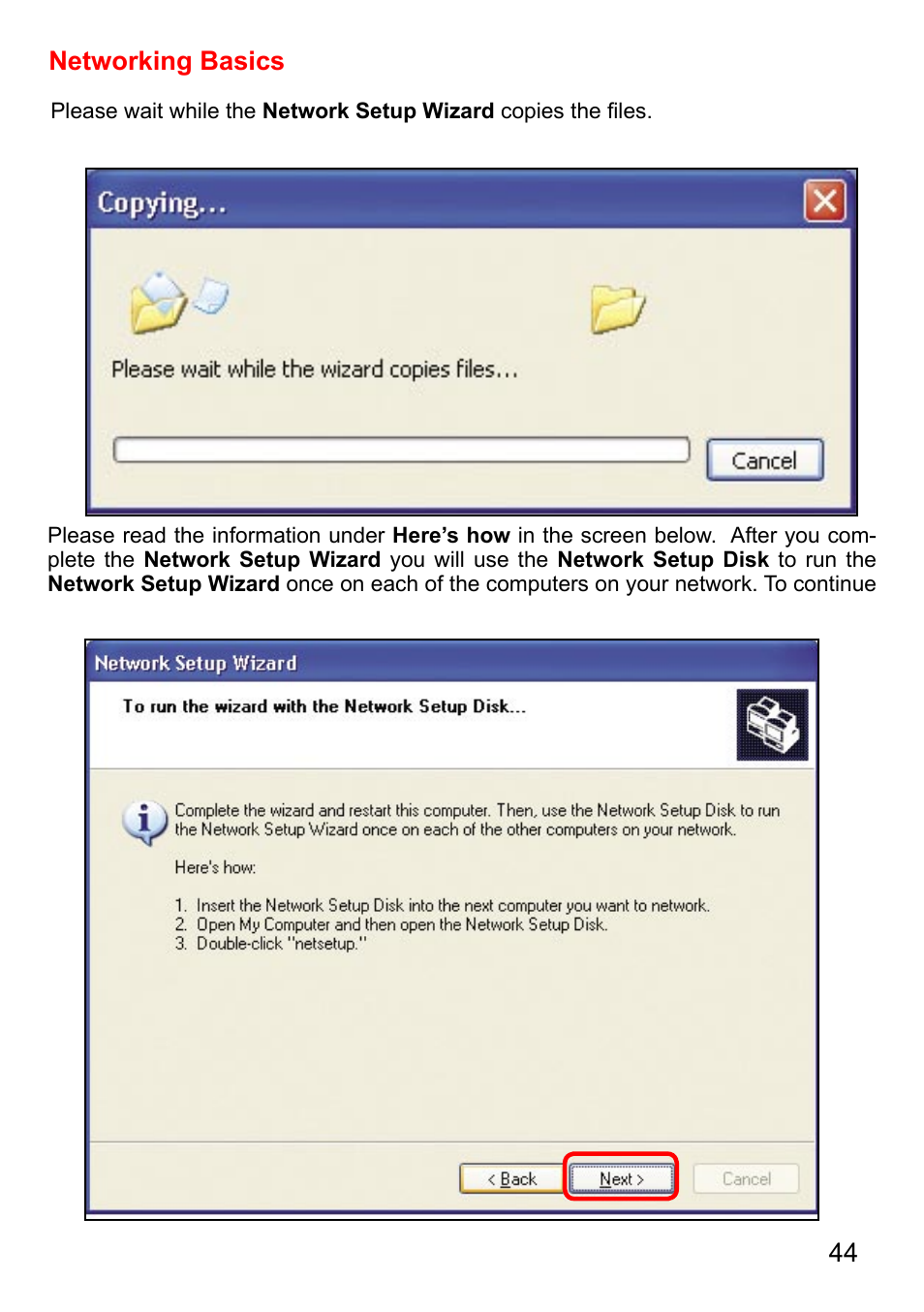 44 networking basics | D-Link AirPlus DI-524 User Manual | Page 44 / 95