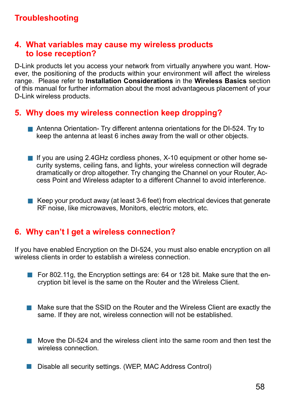 D-Link AirPlus DI-524 User Manual | Page 58 / 95