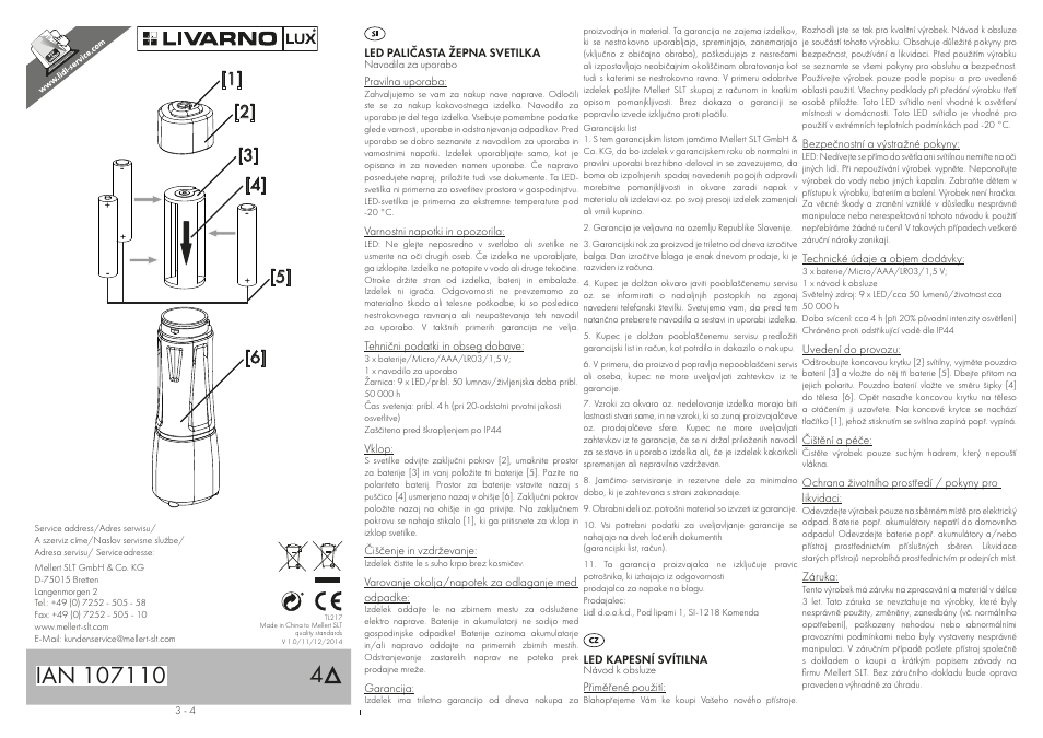 Livarno LED TORCH User Manual | Page 3 / 4