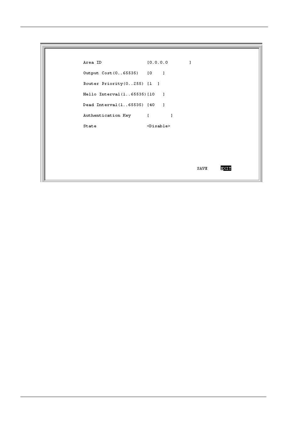Ospf virtual intf. configuration | D-Link DI-1162M User Manual | Page 38 / 140