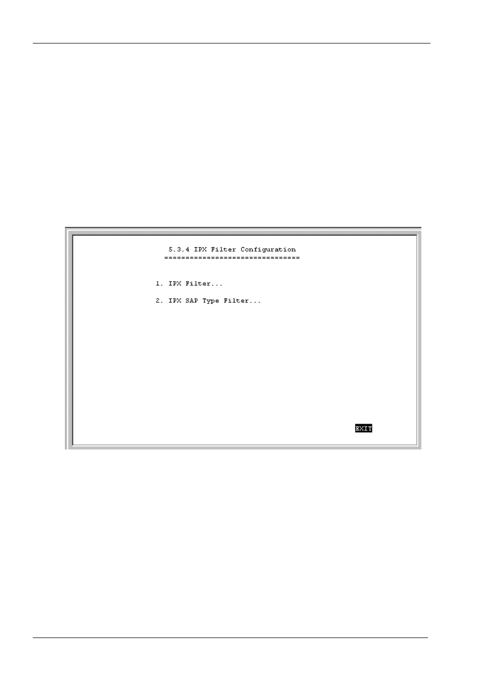 Ipx filter configuration, Ipx filter | D-Link DI-1162M User Manual | Page 72 / 140