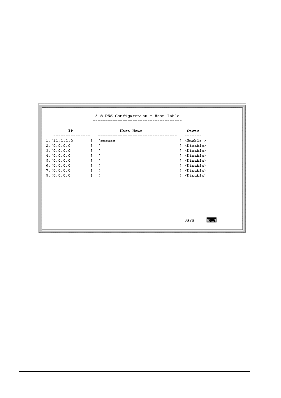 Host table, Radius configuration | D-Link DI-1162M User Manual | Page 89 / 140