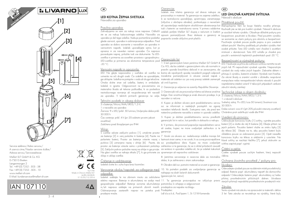 Livarno LED ANGLED TORCH User Manual | Page 3 / 4