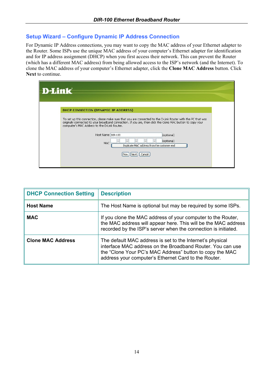 D-Link DIR-100 User Manual | Page 20 / 70