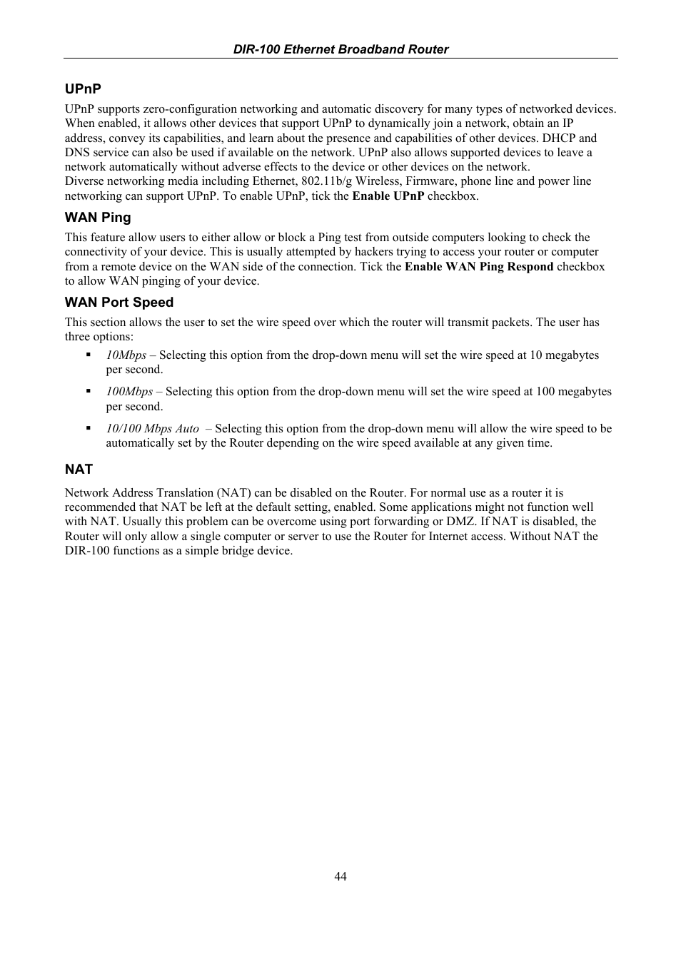 D-Link DIR-100 User Manual | Page 50 / 70