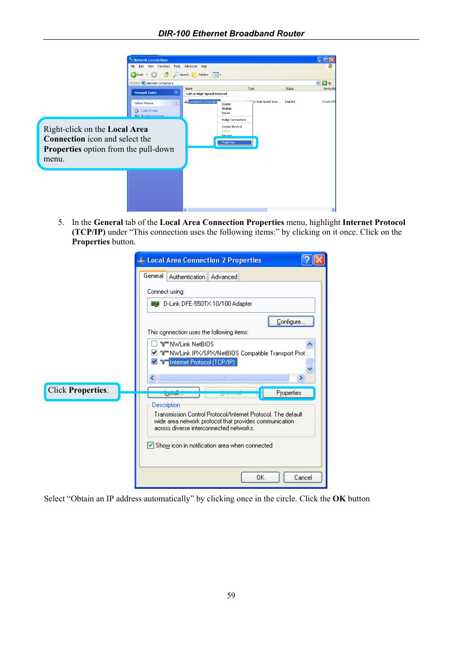 D-Link DIR-100 User Manual | Page 65 / 70