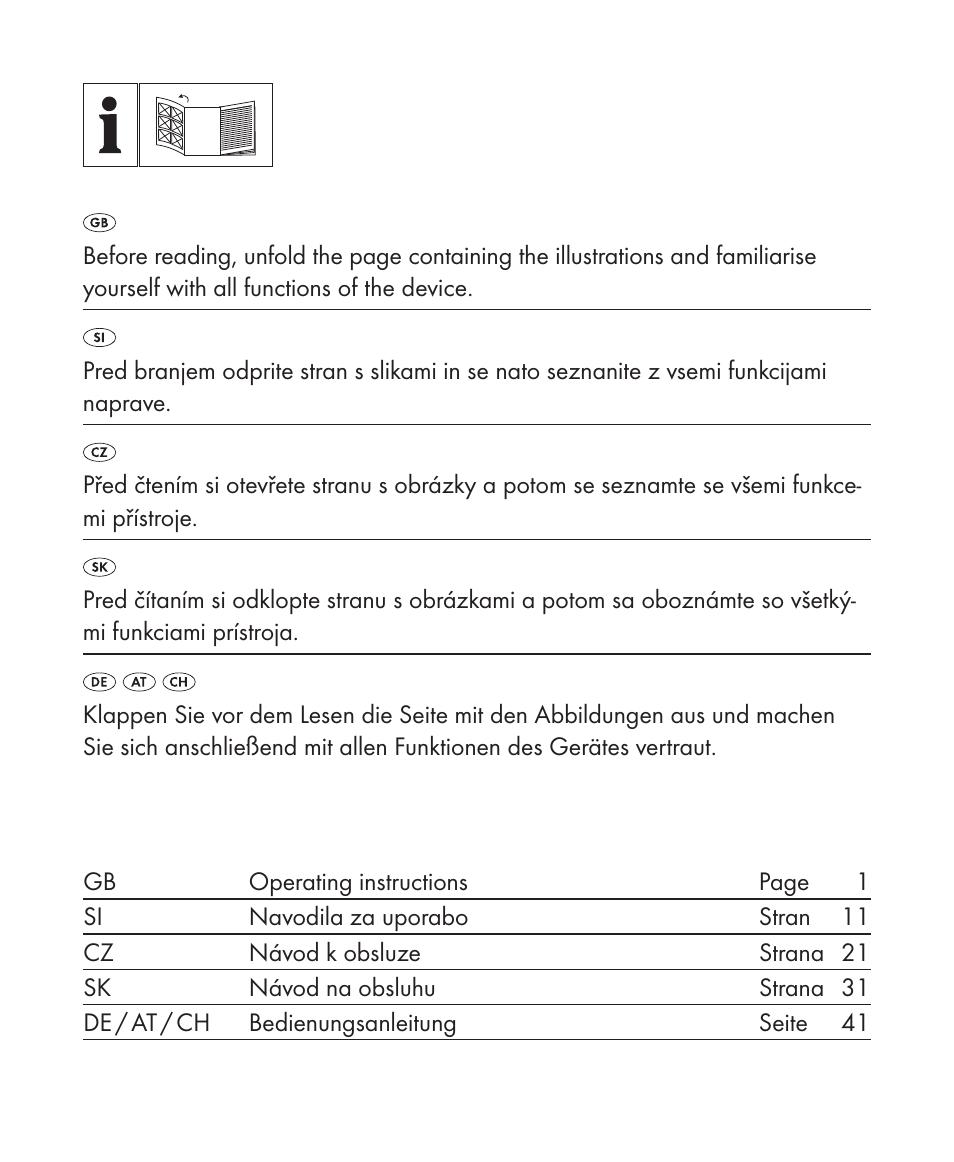 Livarno LLFL 27 A1 User Manual | Page 2 / 54