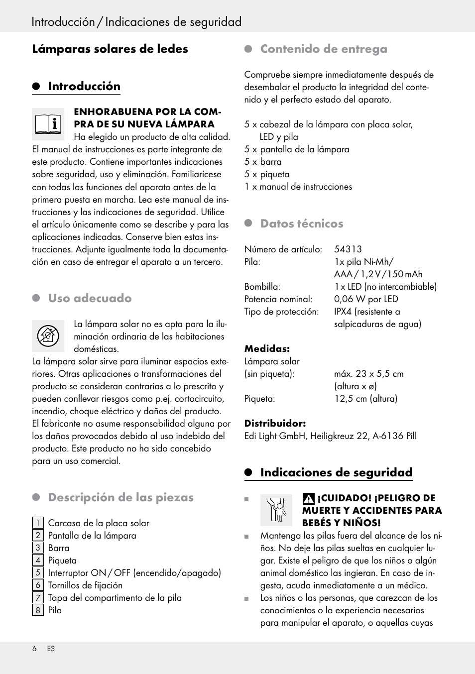Livarno 54313 User Manual | Page 6 / 40