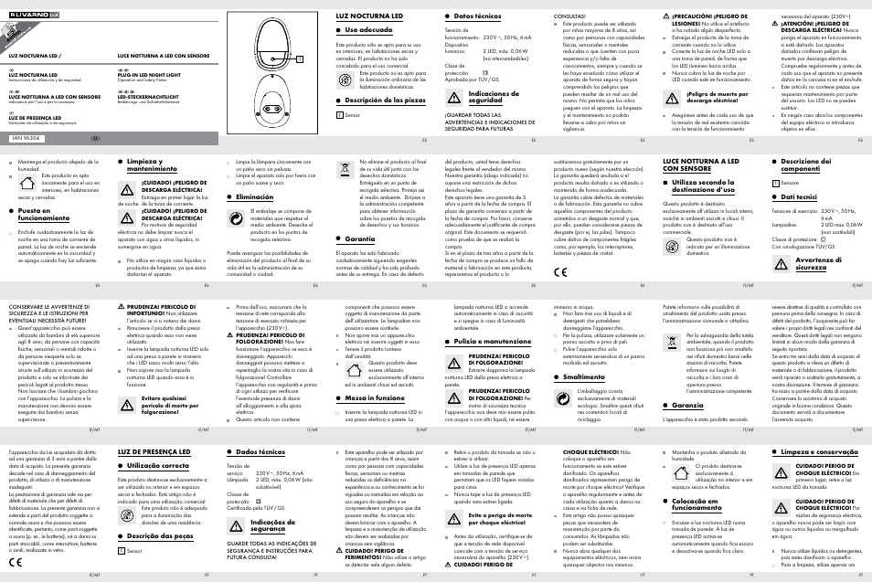 Livarno Z31946A-BS/Z31946B-BS/ Z31946C-BS User Manual | 2 pages