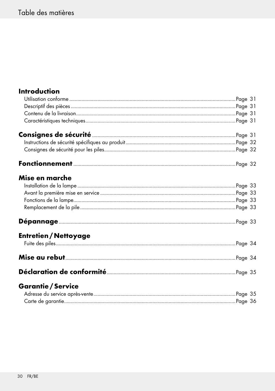 Livarno 54317 User Manual | Page 30 / 53