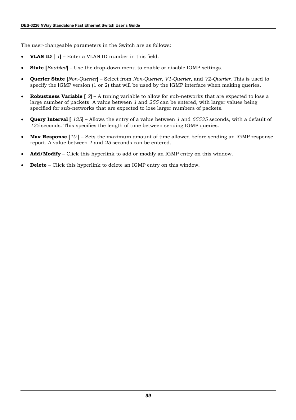 D-Link DES-3226 User Manual | Page 109 / 179