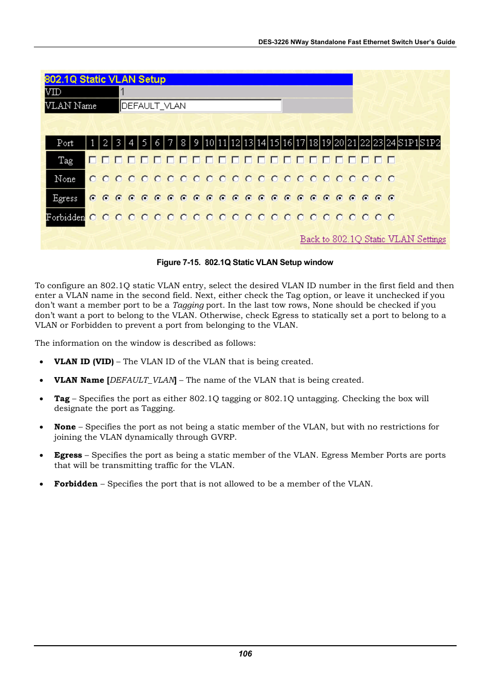 D-Link DES-3226 User Manual | Page 116 / 179