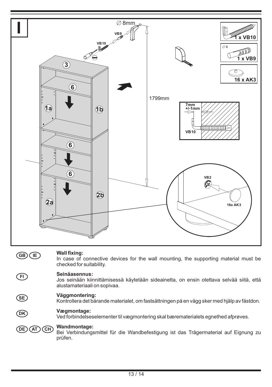 Livarno SHELVING UNIT User Manual | Page 13 / 14