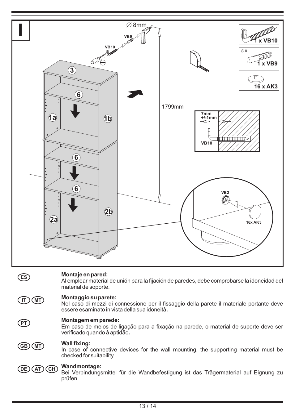 Livarno SHELVING UNIT User Manual | Page 13 / 14