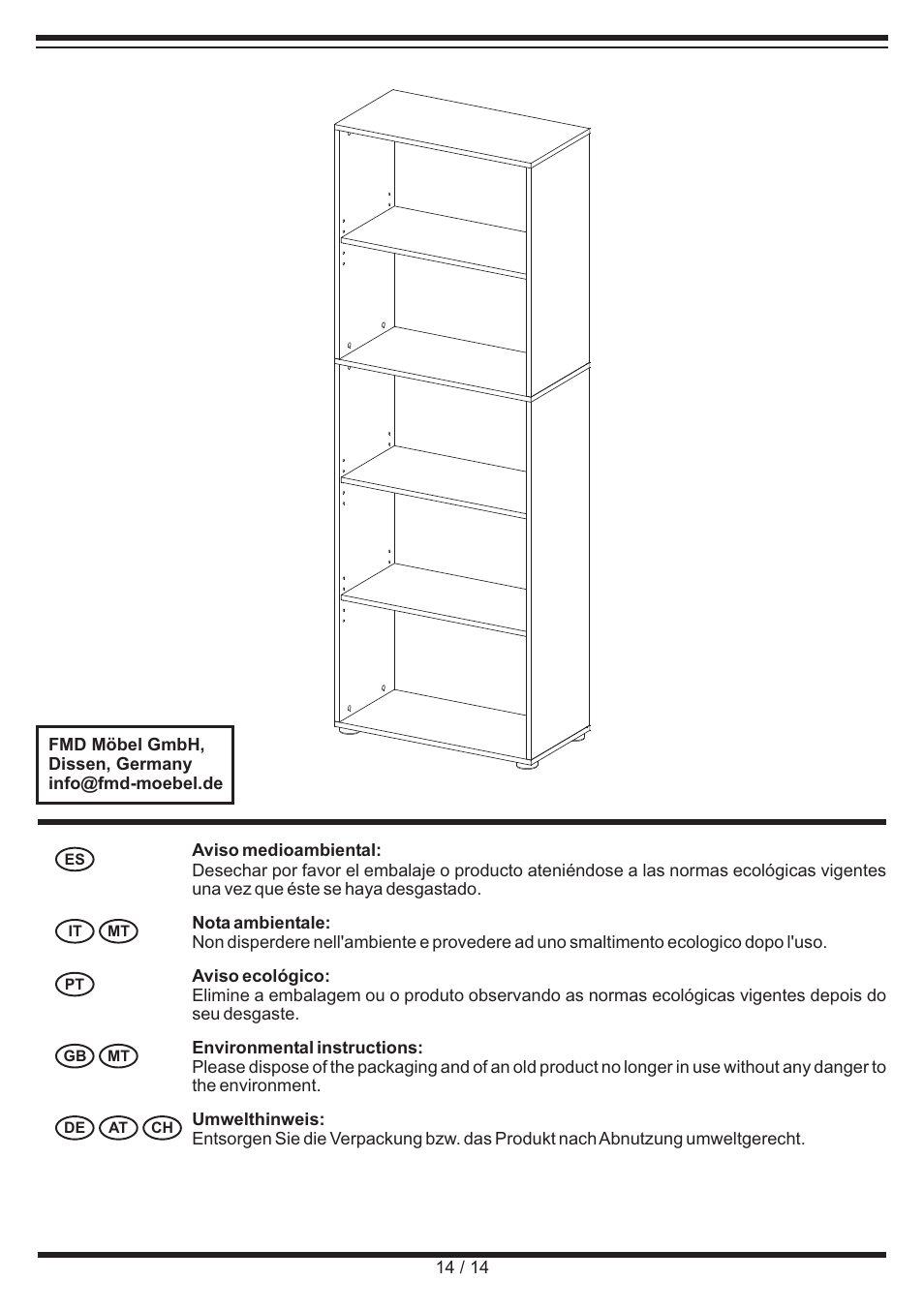 Livarno SHELVING UNIT User Manual | Page 14 / 14