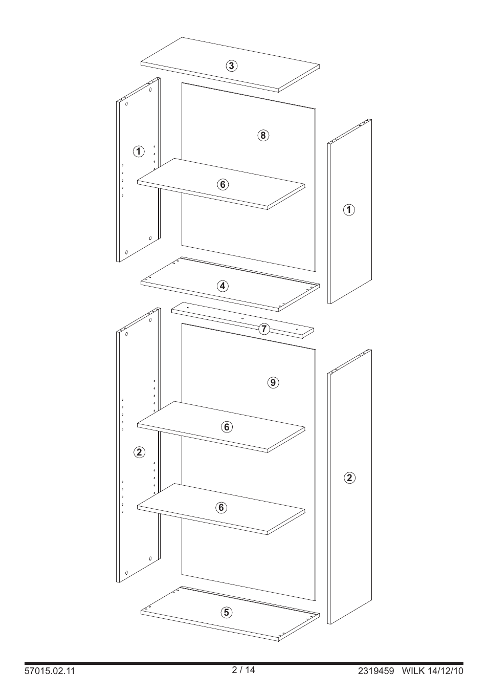 Livarno SHELVING UNIT User Manual | Page 2 / 14