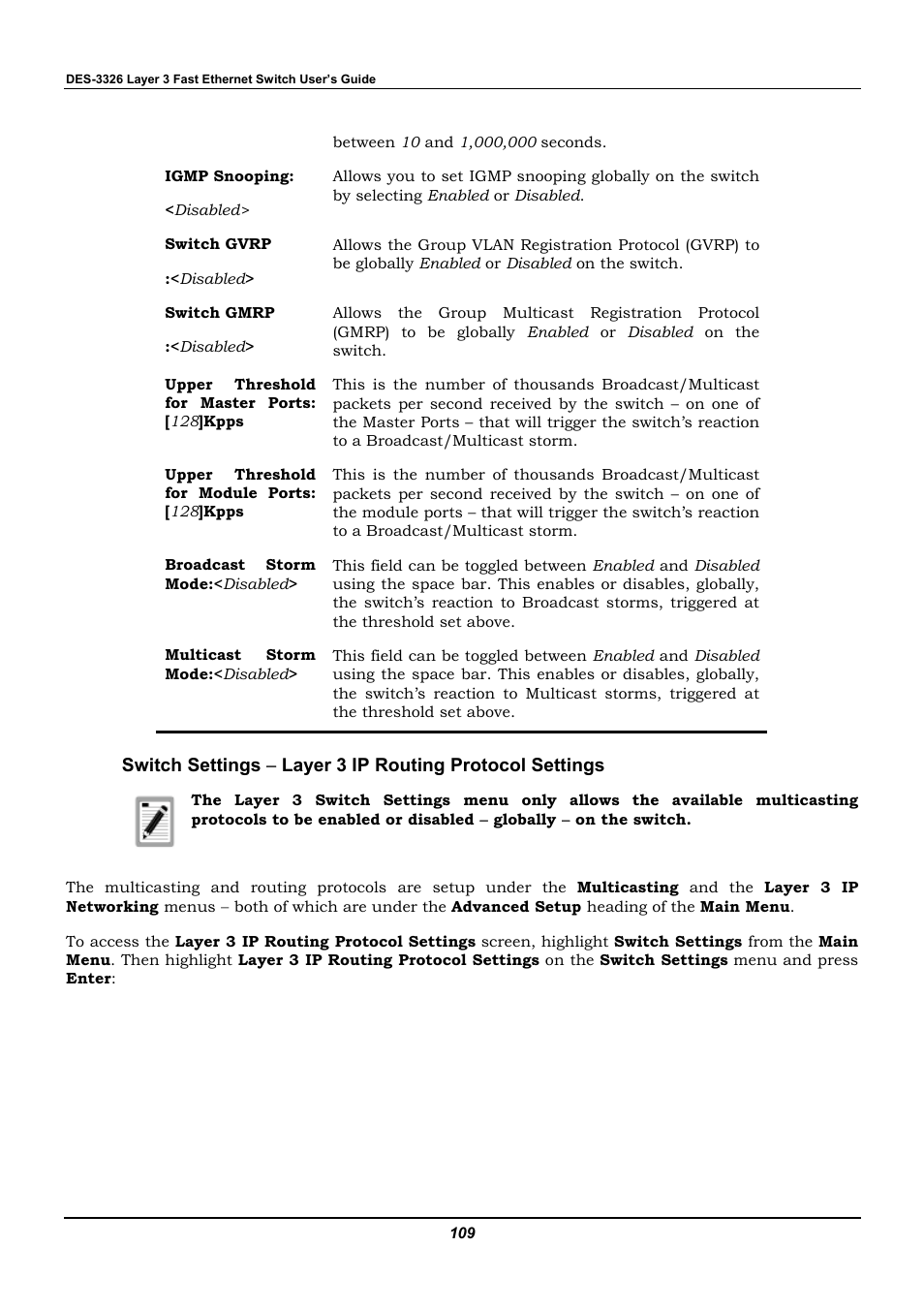 D-Link DES-3326 User Manual | Page 109 / 285