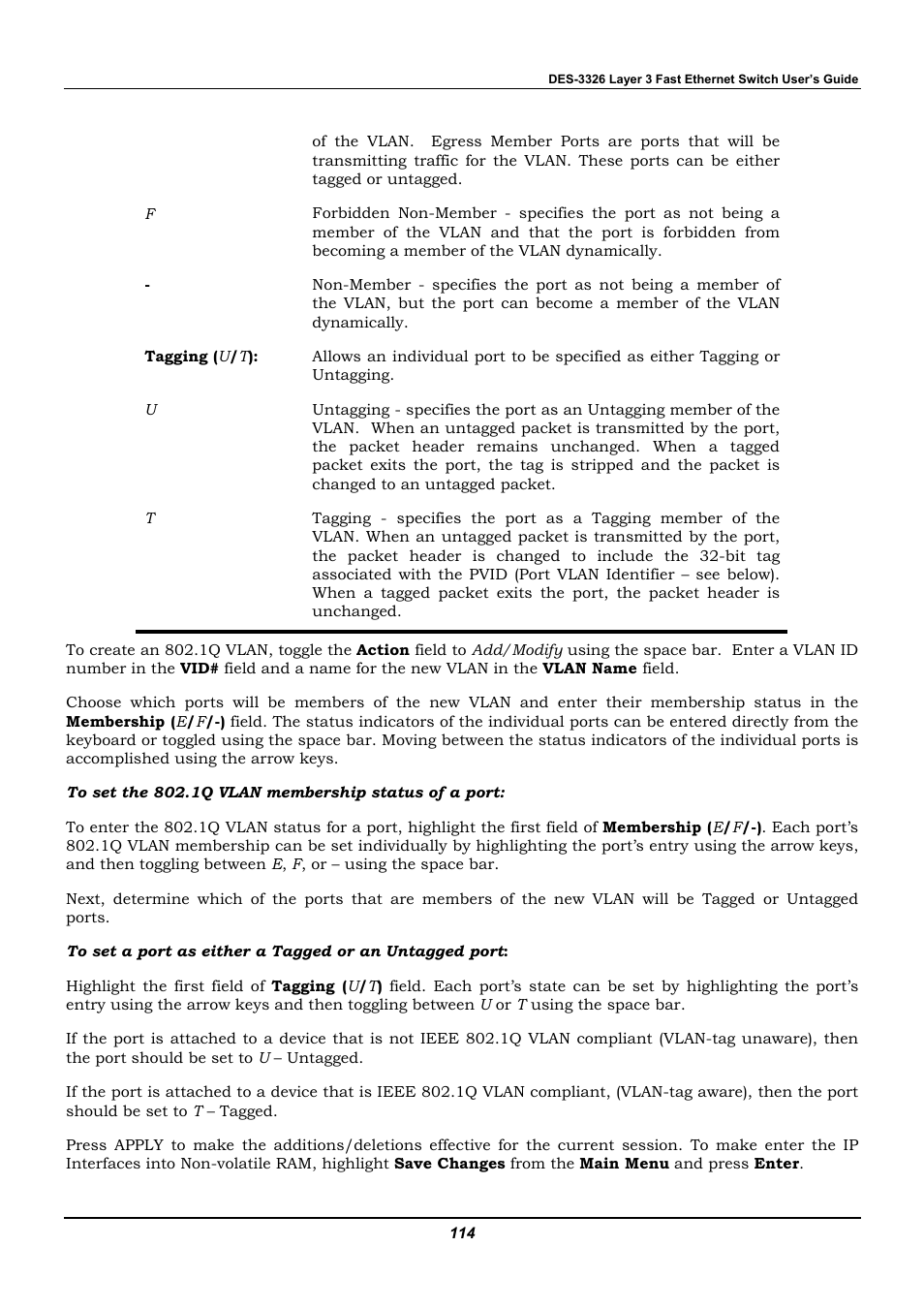 D-Link DES-3326 User Manual | Page 114 / 285