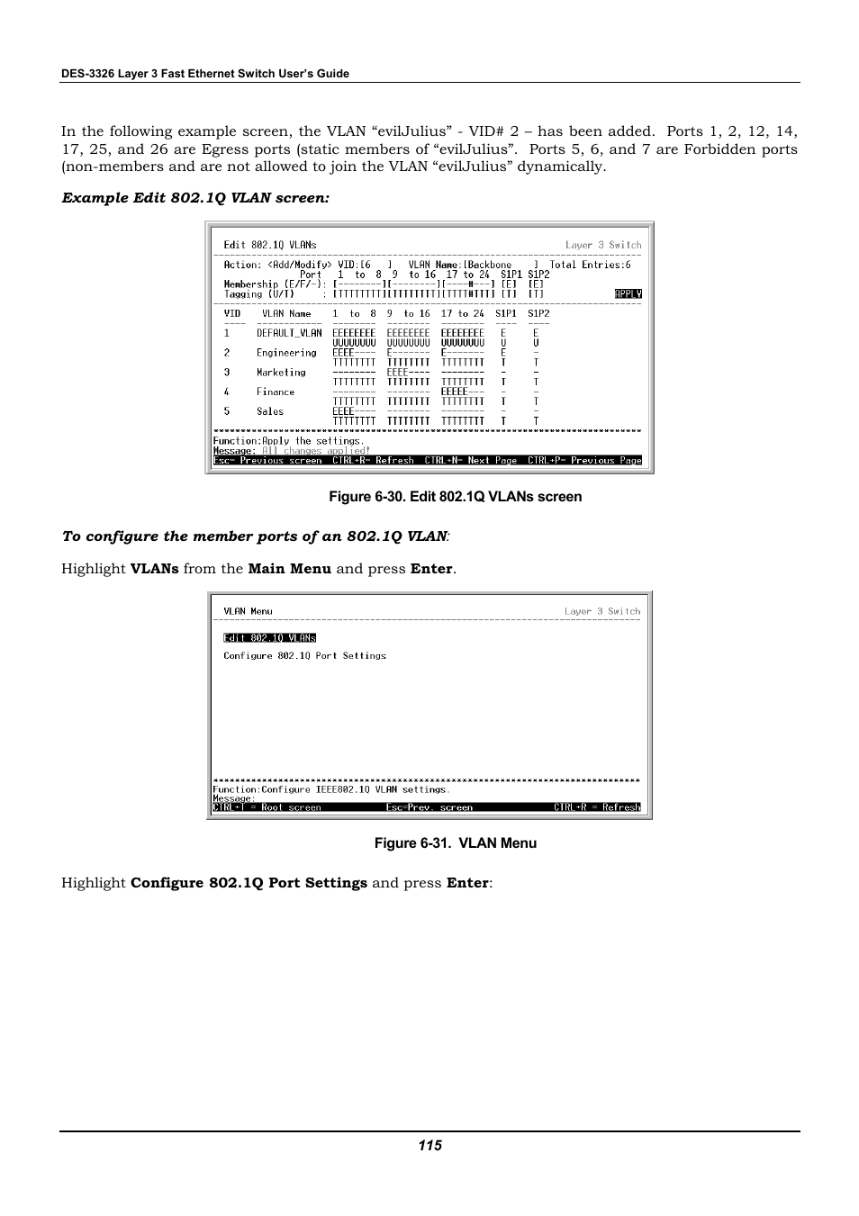 D-Link DES-3326 User Manual | Page 115 / 285