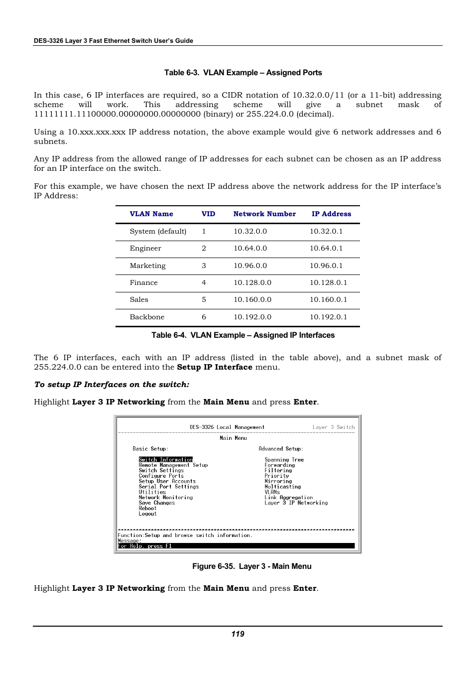 D-Link DES-3326 User Manual | Page 119 / 285