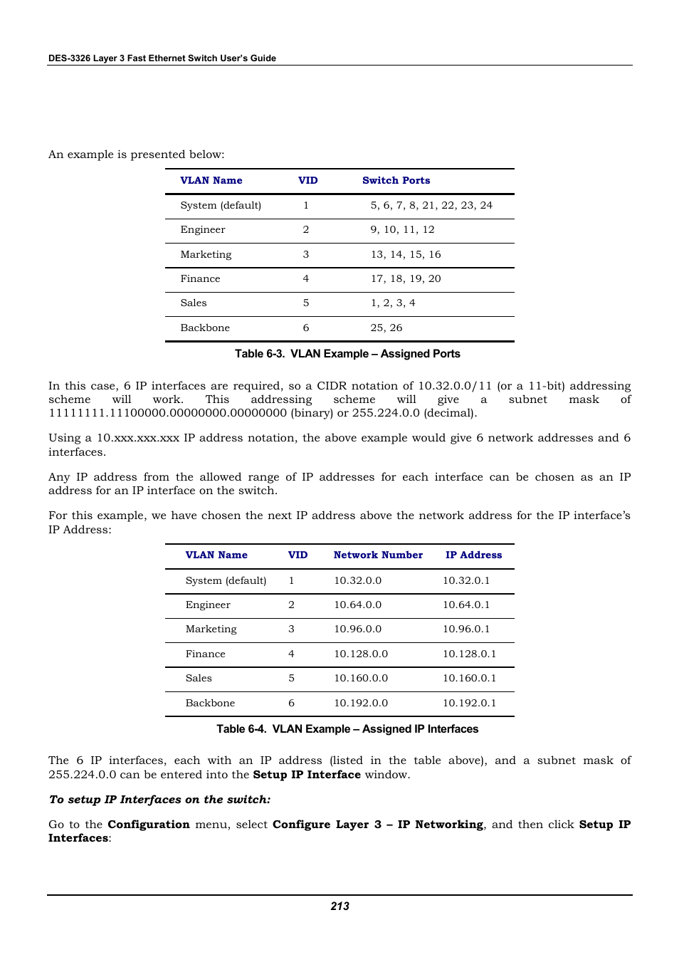 D-Link DES-3326 User Manual | Page 213 / 285