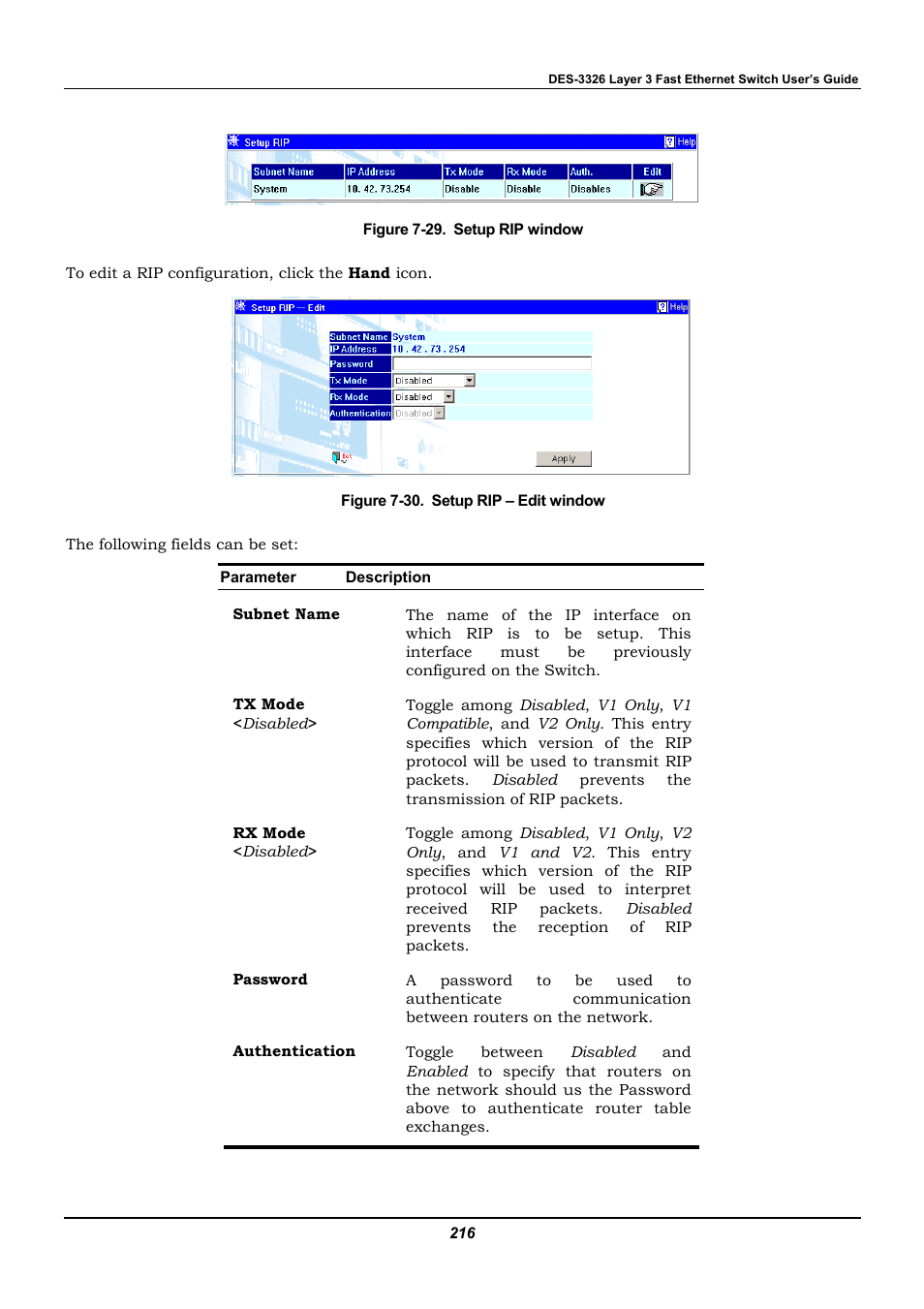 D-Link DES-3326 User Manual | Page 216 / 285