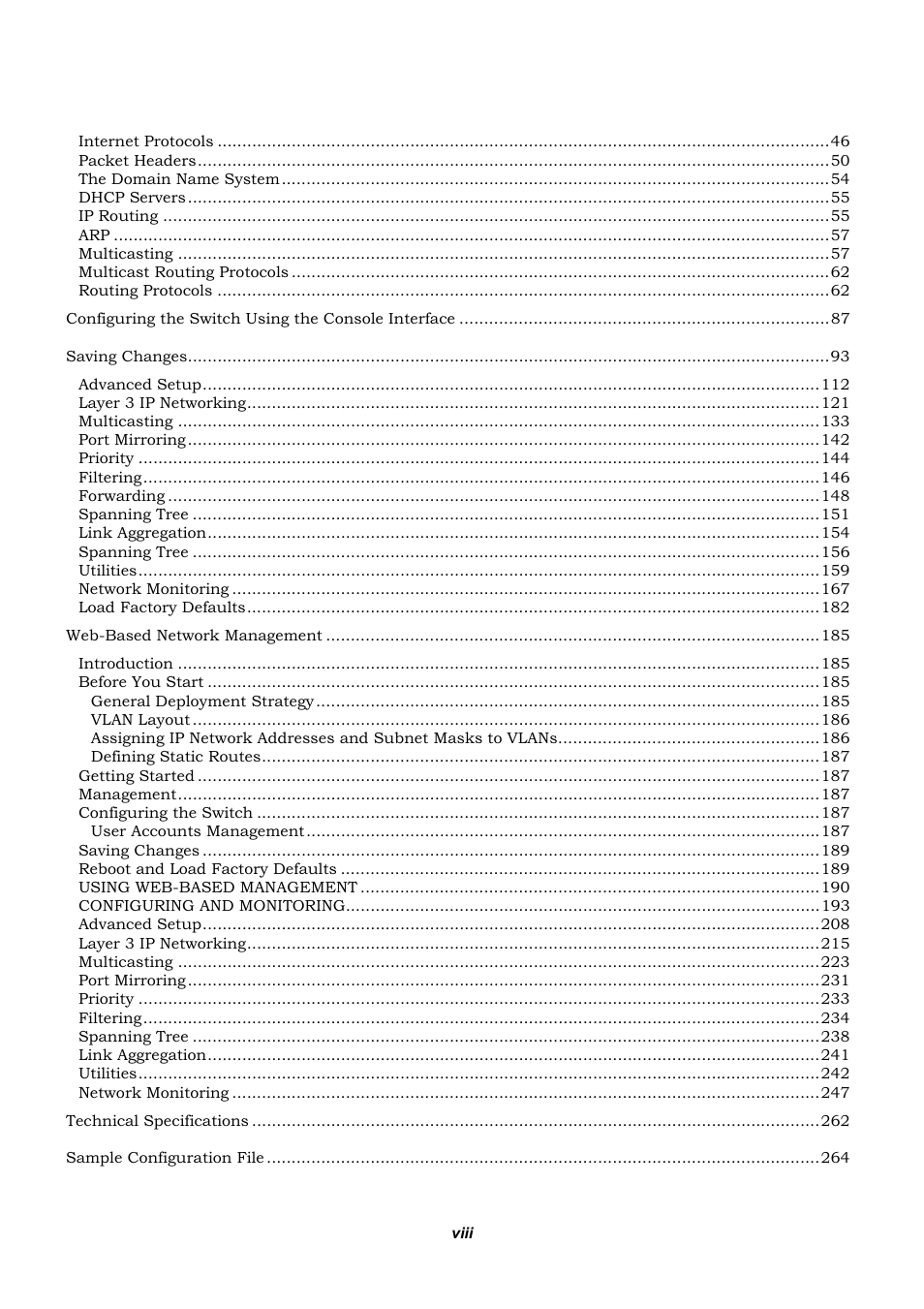 D-Link DES-3326 User Manual | Page 8 / 285