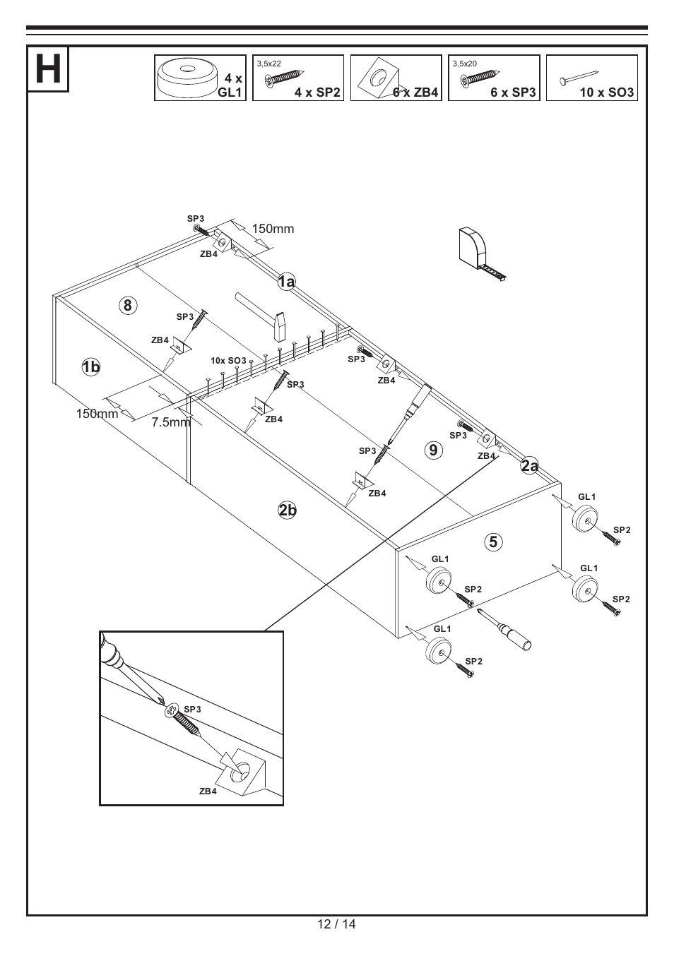 Livarno SHELVING UNIT User Manual | Page 12 / 14