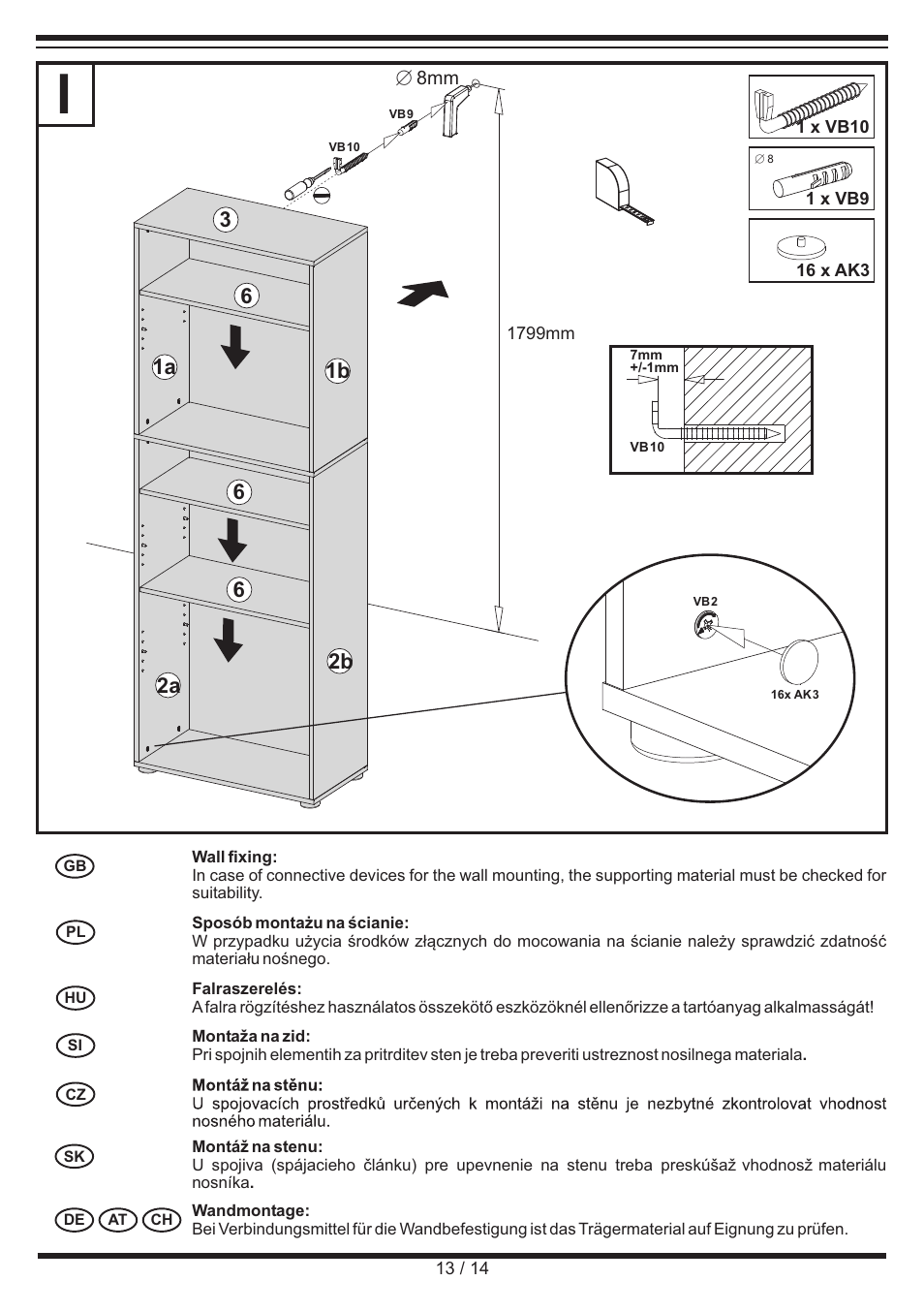 Livarno SHELVING UNIT User Manual | Page 13 / 14