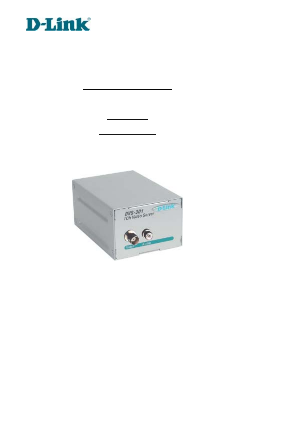 D-Link DVS-301 User Manual | 100 pages