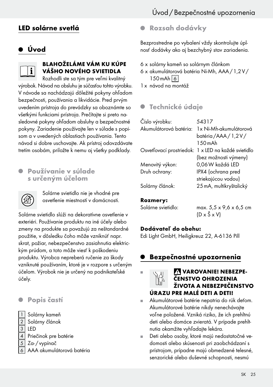 Livarno 54317 User Manual | Page 25 / 37