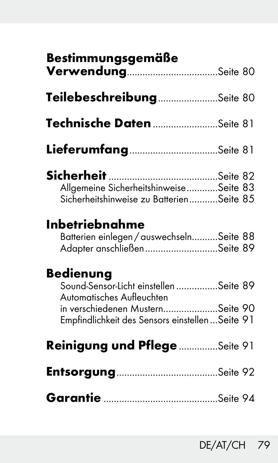 Livarno Z31603/Z30425B User Manual | Page 79 / 97