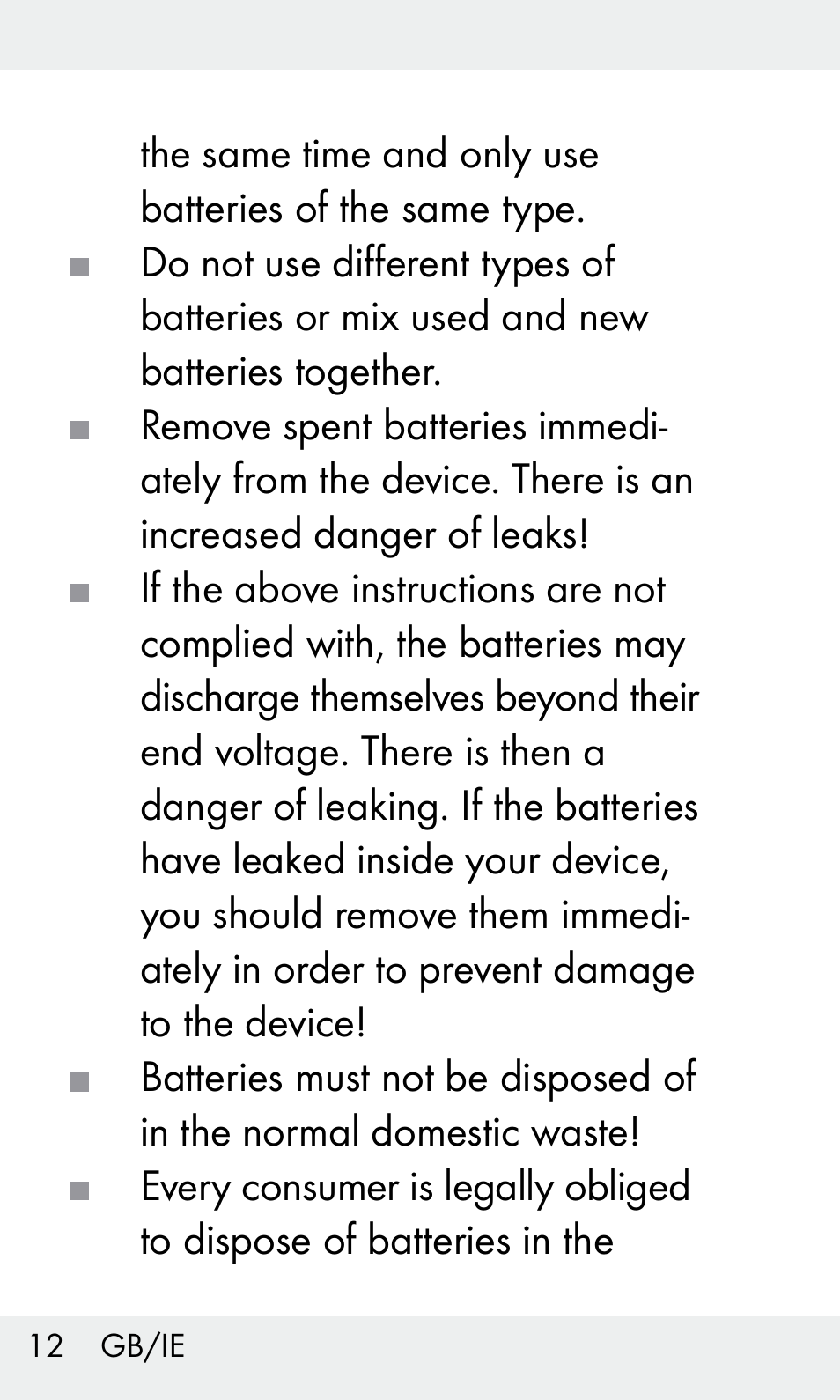 Livarno Z31603/Z30425B User Manual | Page 12 / 127