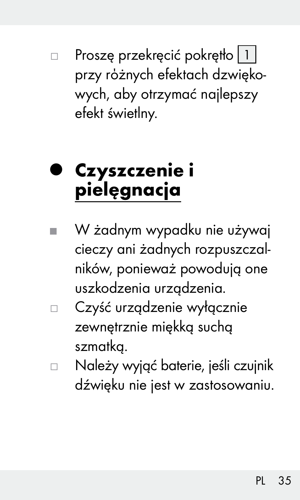 Czyszczenie i pielęgnacja | Livarno Z31603/Z30425B User Manual | Page 35 / 128