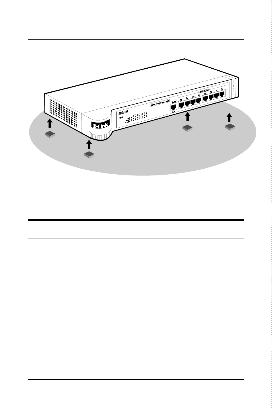 Wall installation (des-1004) | D-Link DES-1004 User Manual | Page 18 / 46