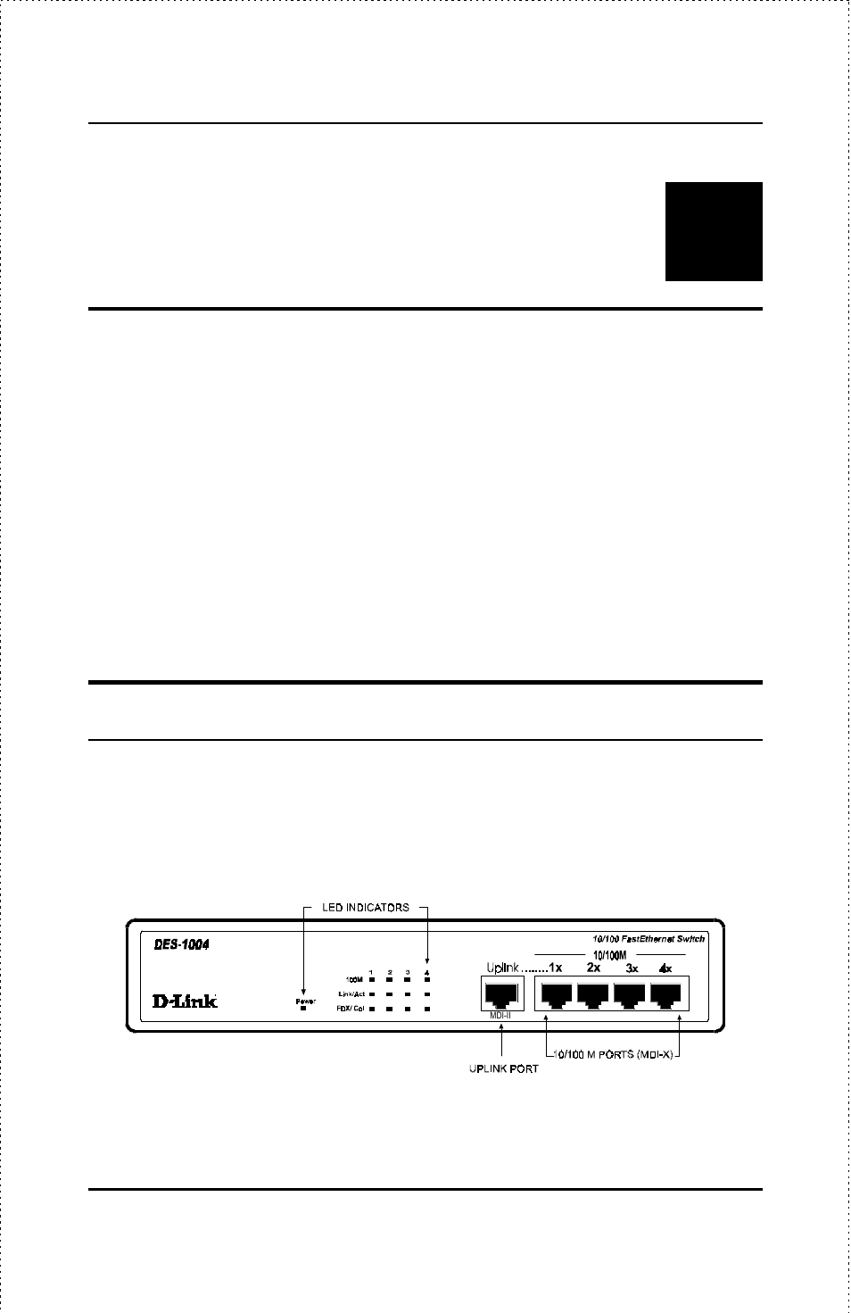 Dentifying, Xternal, Omponents | D-Link DES-1004 User Manual | Page 23 / 46