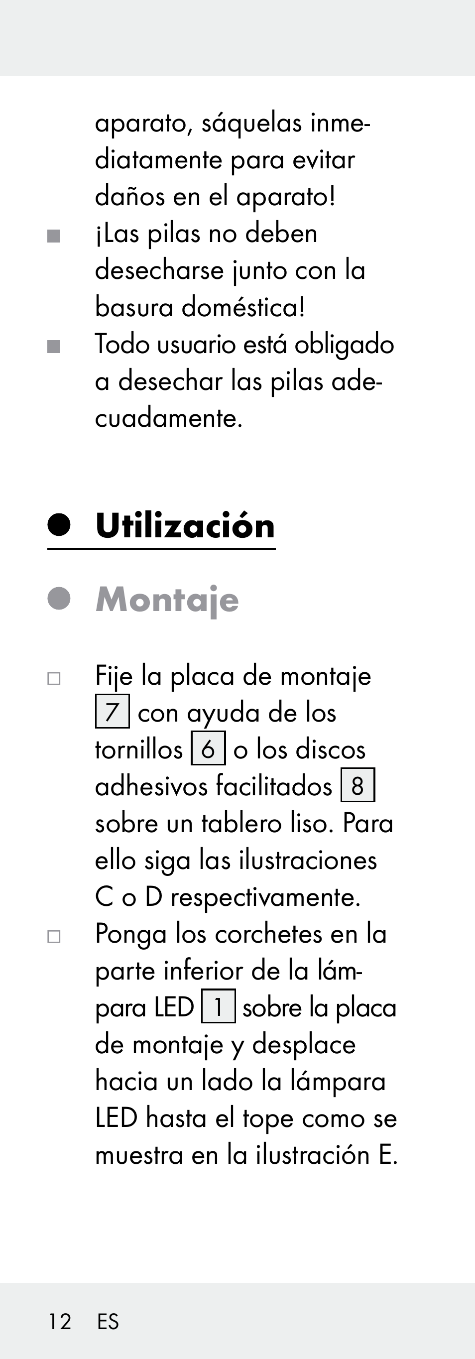 Utilización montaje | Livarno Z31730A/Z31730B User Manual | Page 12 / 68