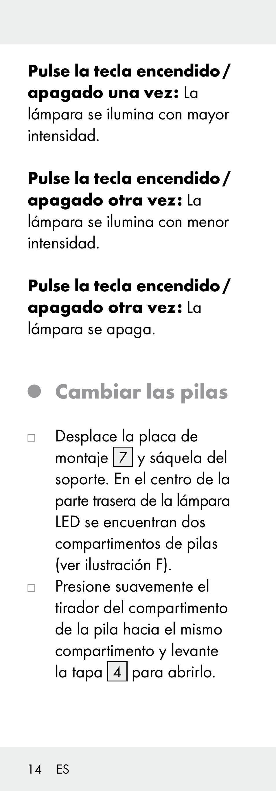 Cambiar las pilas | Livarno Z31730A/Z31730B User Manual | Page 14 / 68